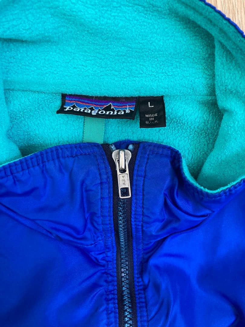 patagonia 80s 90s USA製 シェルドキャプリーン　ブルー