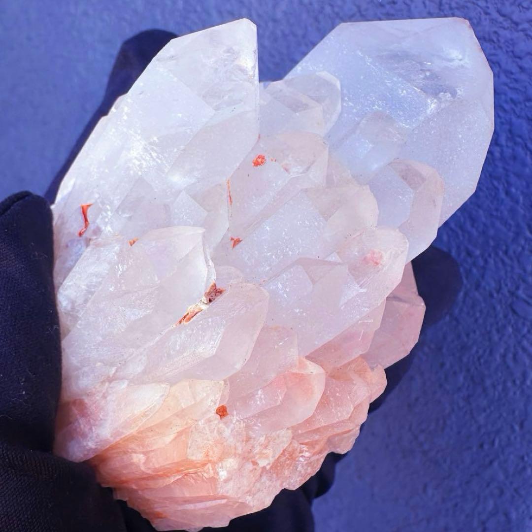 爆アレ❗️可愛いピンク♡超綺麗マダガスカル産パイナップルピンククラスターA1514