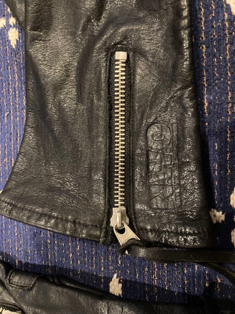 n.w.o 黒レザー ジッパー付きロンググローブ 裏原 vandalize