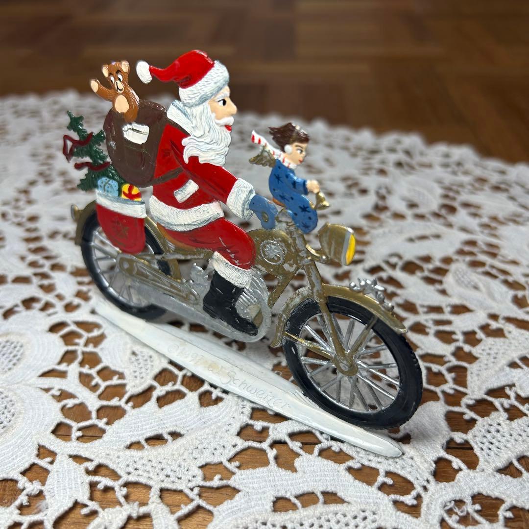 ドイツ　ウィルヘルム　シュヴァイツァー サンタクロース　サンタ　置物　錫