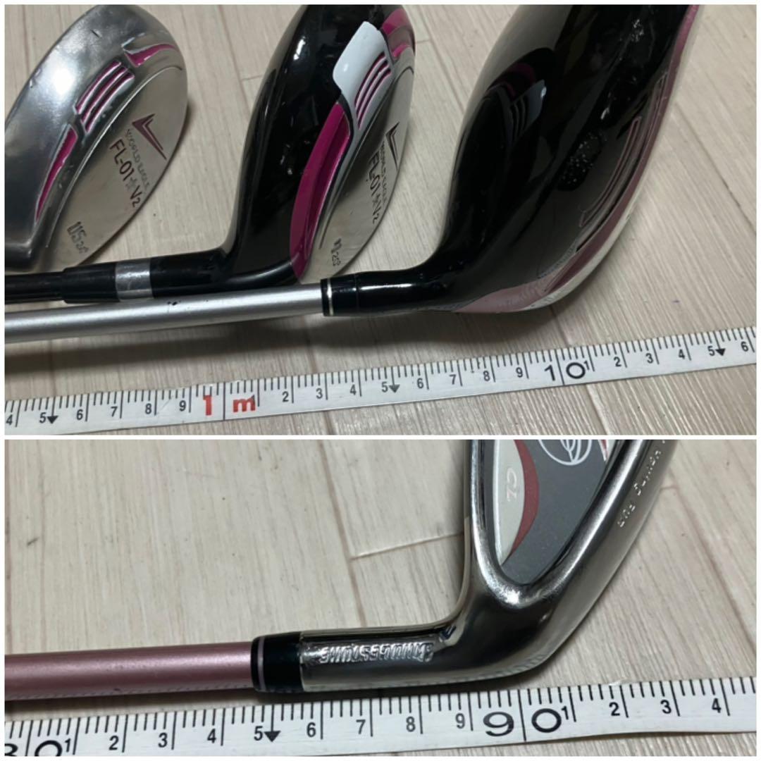 レディースゴルフセット OnreD/WORLDEAGLE他クラブ計8本バック付