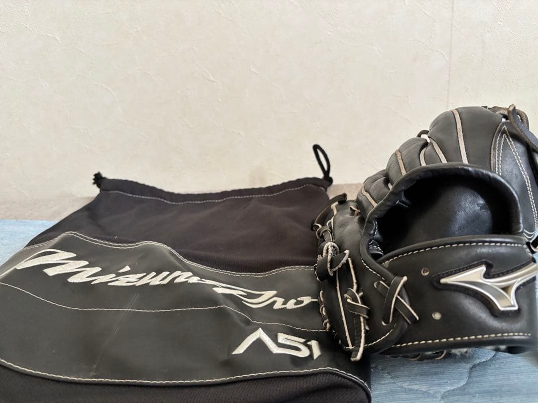 Mizuno 硬式グローブ ブラック 右投げ用