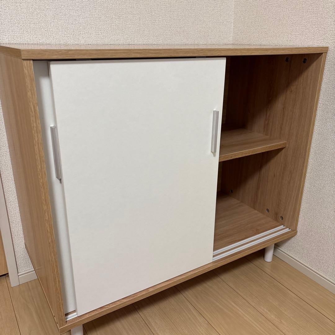 北欧風 リビングボード キャビネット