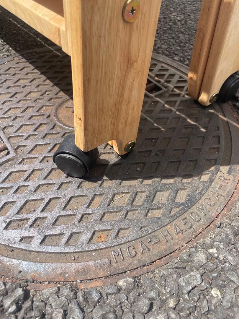 【引取限定】中居木工　折りたたみ式スノコベッド　シングル　ヒノキ　葛飾区