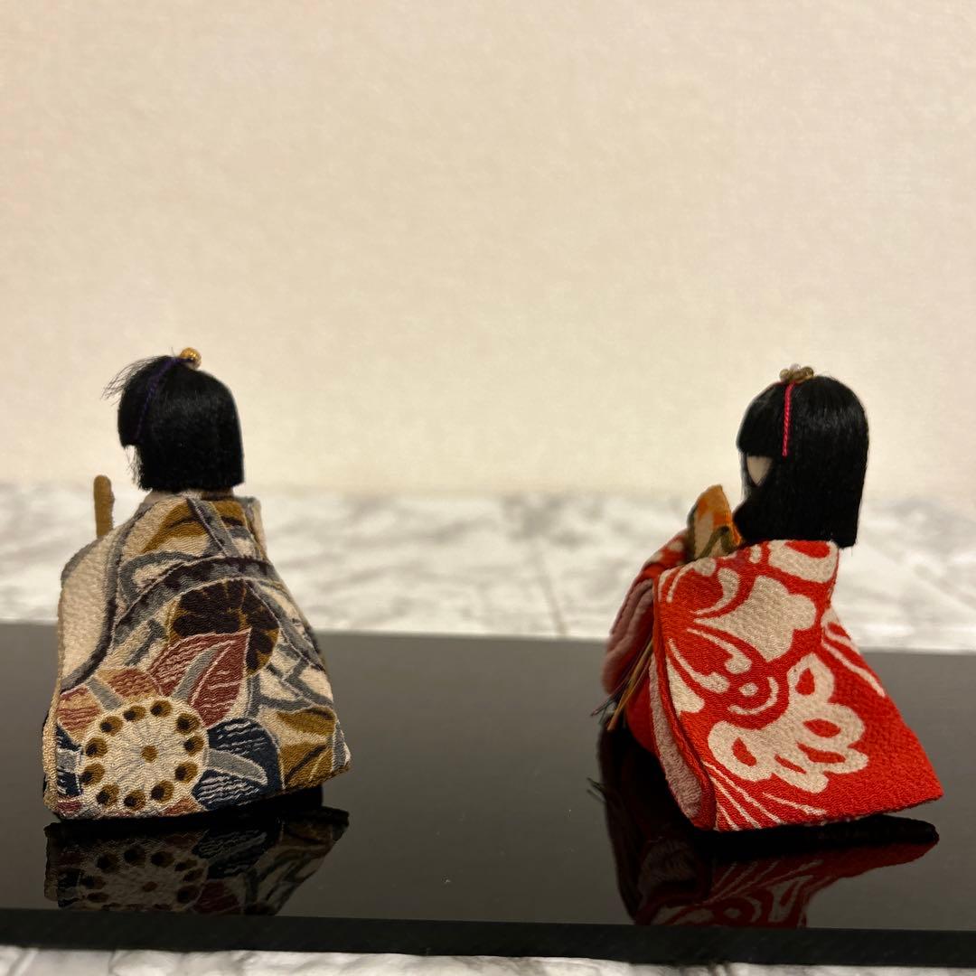 お雛様（小さな雛人形）　古布　雛祭り　節句