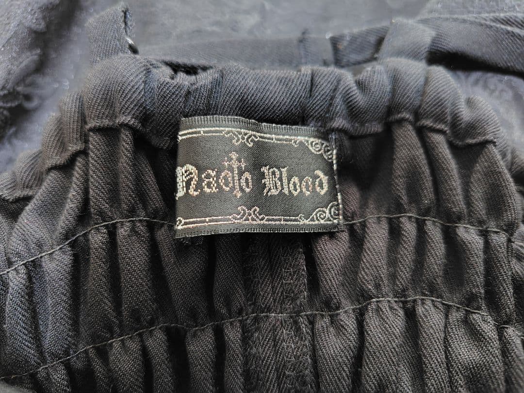 エイチナオトh.naoto Bloodチョーカー風燕尾ドレスワンピ蝶刺繍Y2K