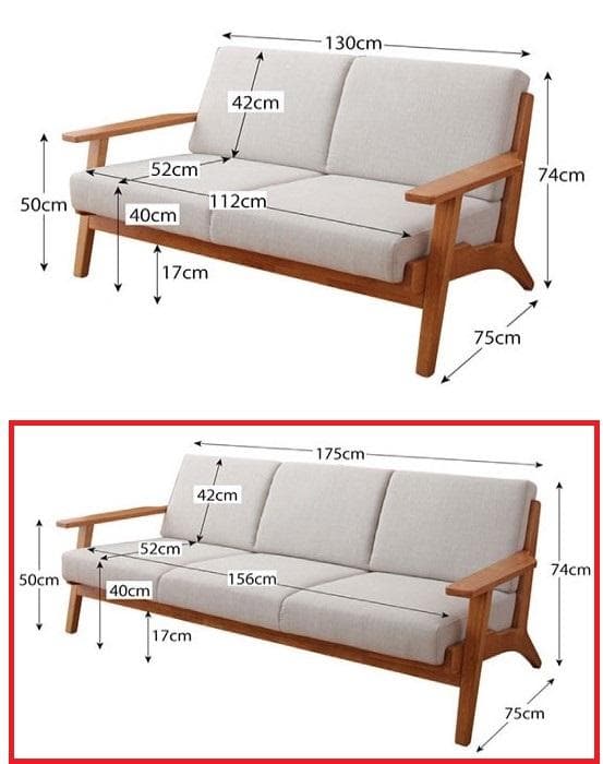新品　ネイビー　北欧風デザインソファ　ソファ 3人掛け ３P　紺色