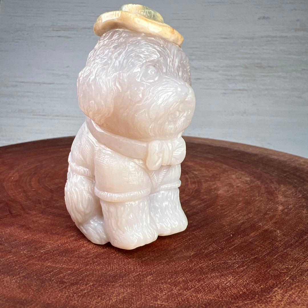 天然石 麦わらトイプードル　瑪瑙