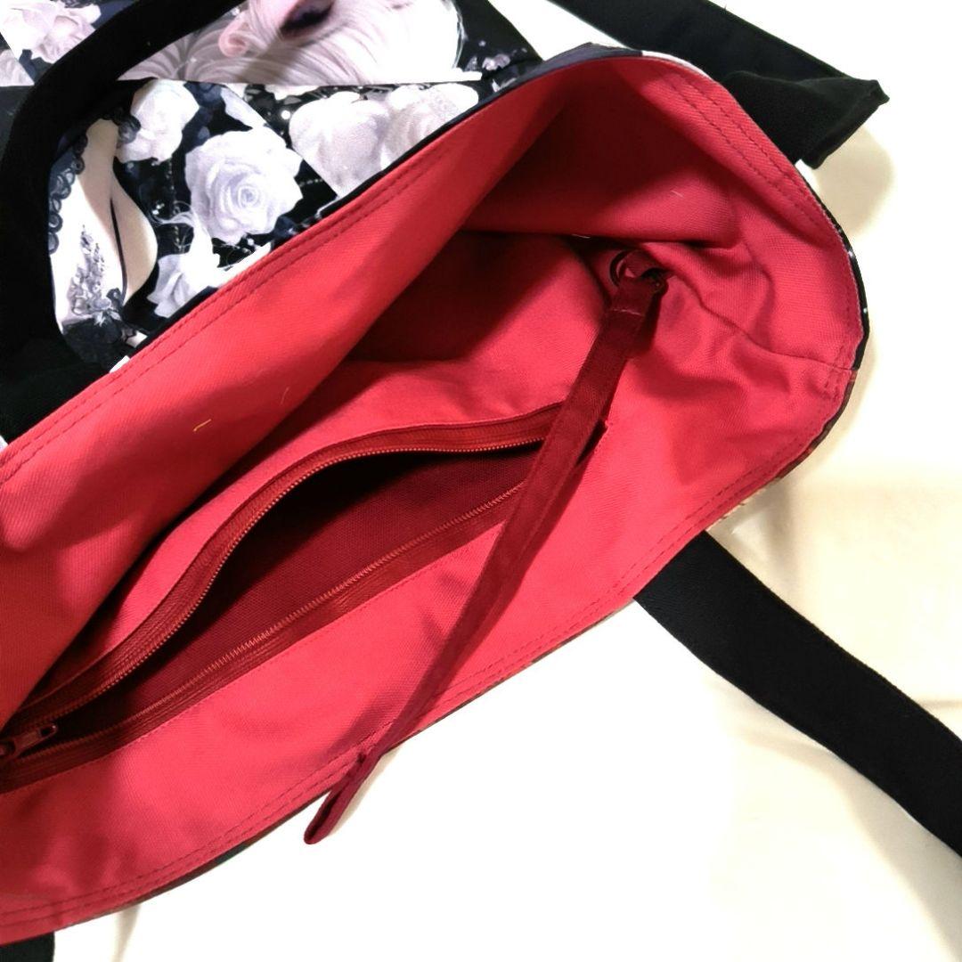 La luna様】ハンドメイドオーダー★女の子★大容量フラットトートバッグ　3点