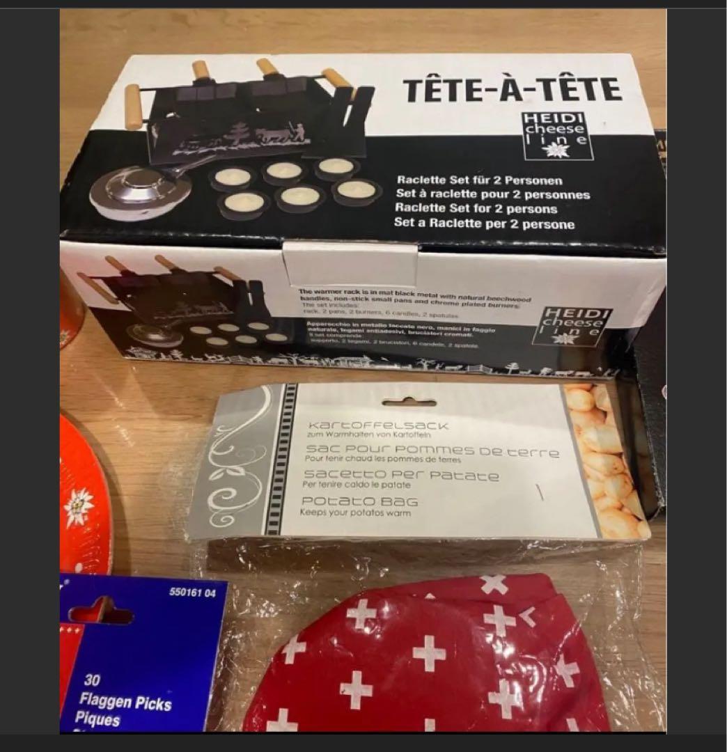 本場スイスで購入ラクレットセット＆victrinoxナイフ2本！等　全13点