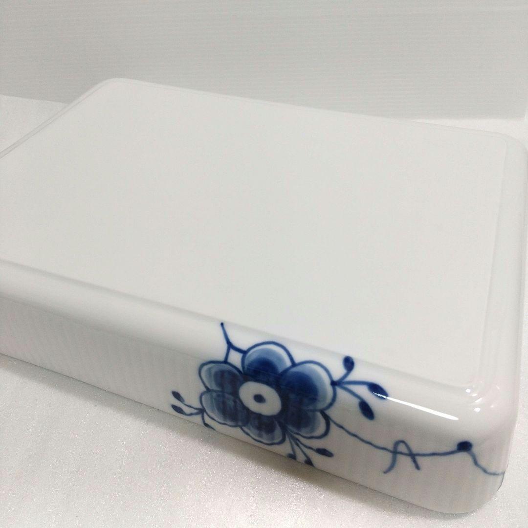 ロイヤルコペンハーゲン ブルーフルーテッド メガ オーブンウェア スクエア