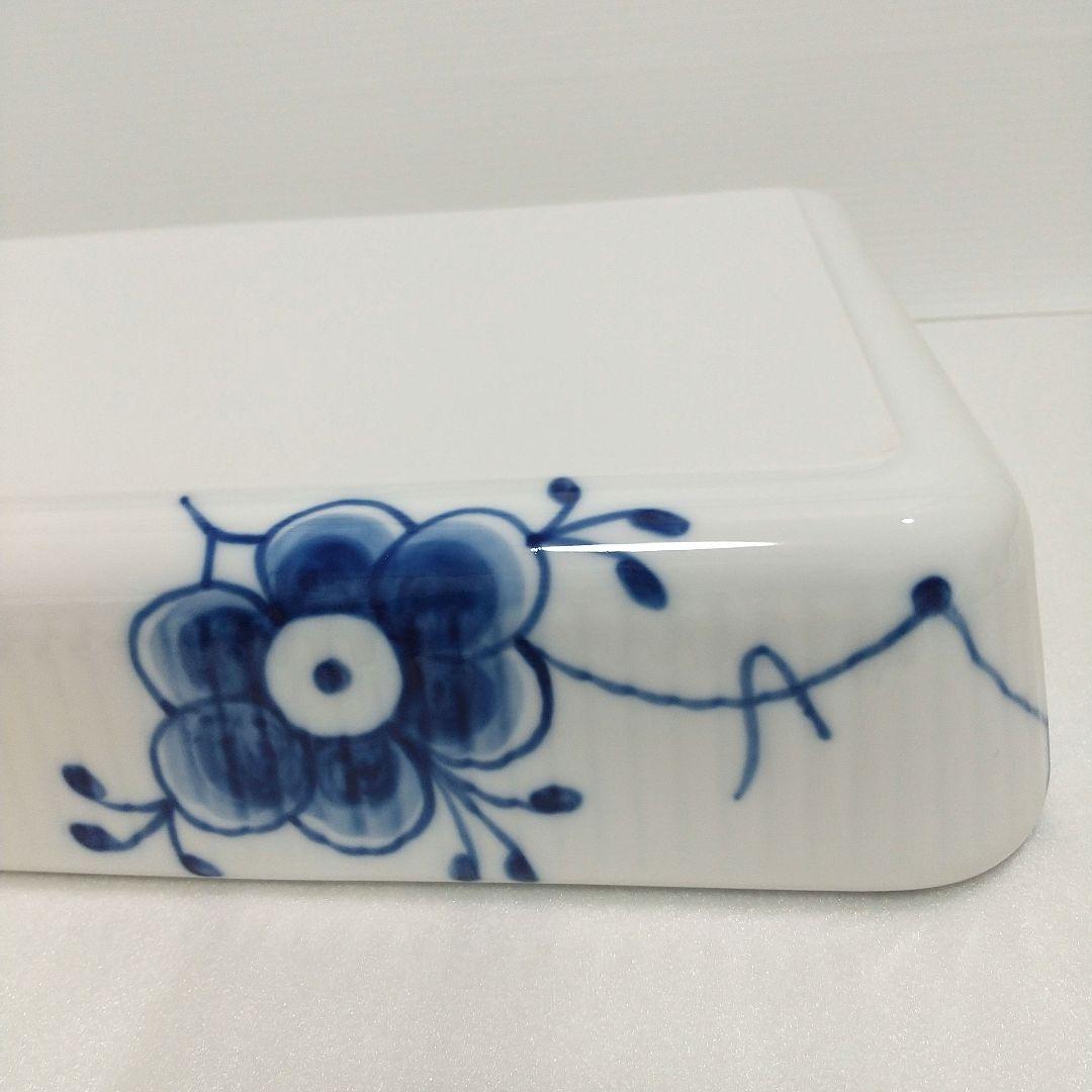 ロイヤルコペンハーゲン ブルーフルーテッド メガ オーブンウェア スクエア