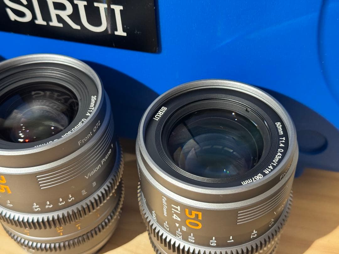 SIRUI シネマレンズ 3本セット(24mm/35mm/50mm)