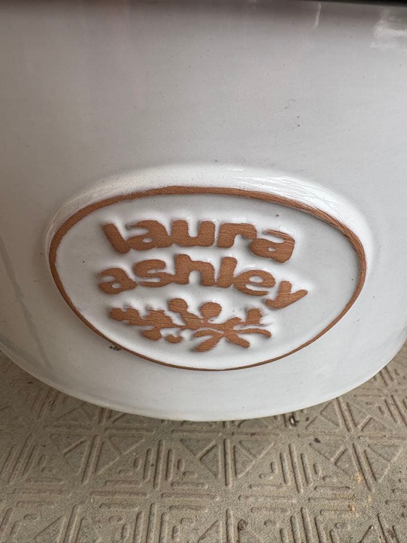 ブルージャスミンのおしゃれな鉢植え大型・スタンド付★ LAURA ASHLEY鉢