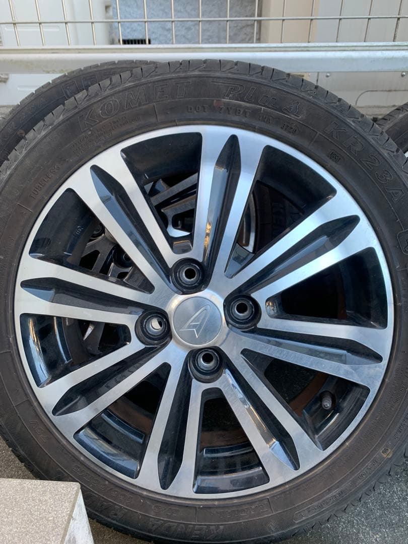 【送料込み】タントカスタム　純正アルミホイール、タイヤセット４本