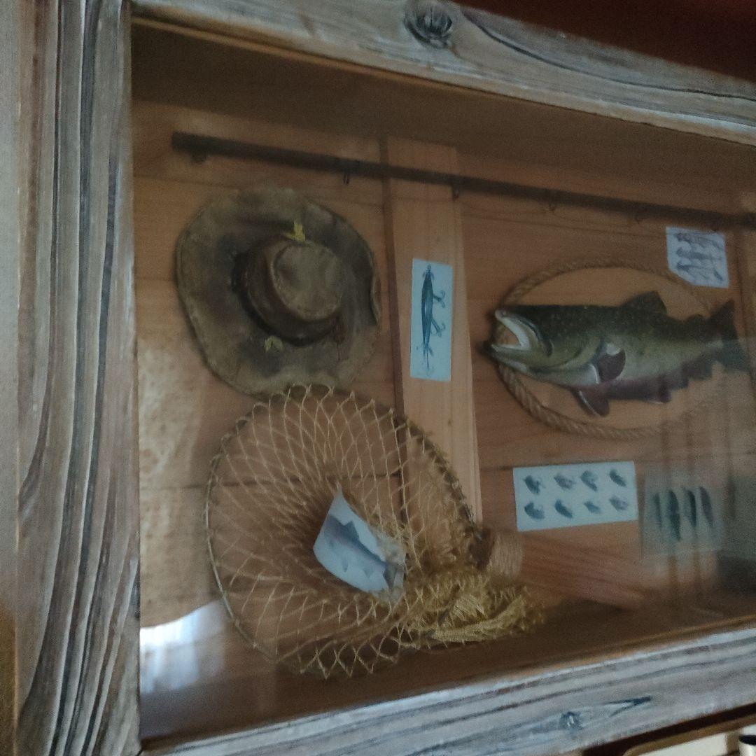 ☆インテリアフィッシング　木製額縁 オブジェ カントリー雑貨