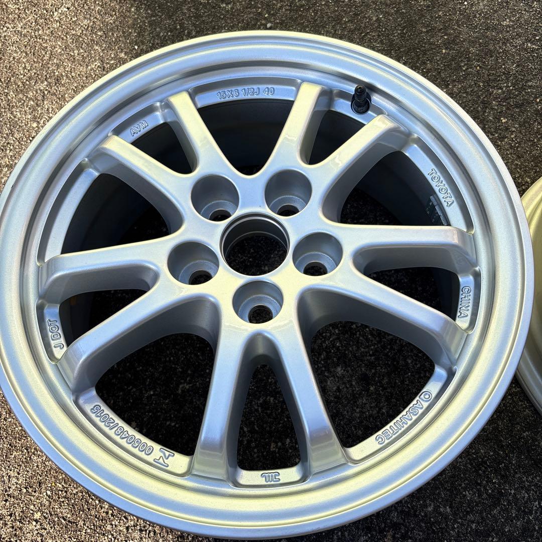 トヨタ 15インチ シルバー アルミホイール 5スポーク