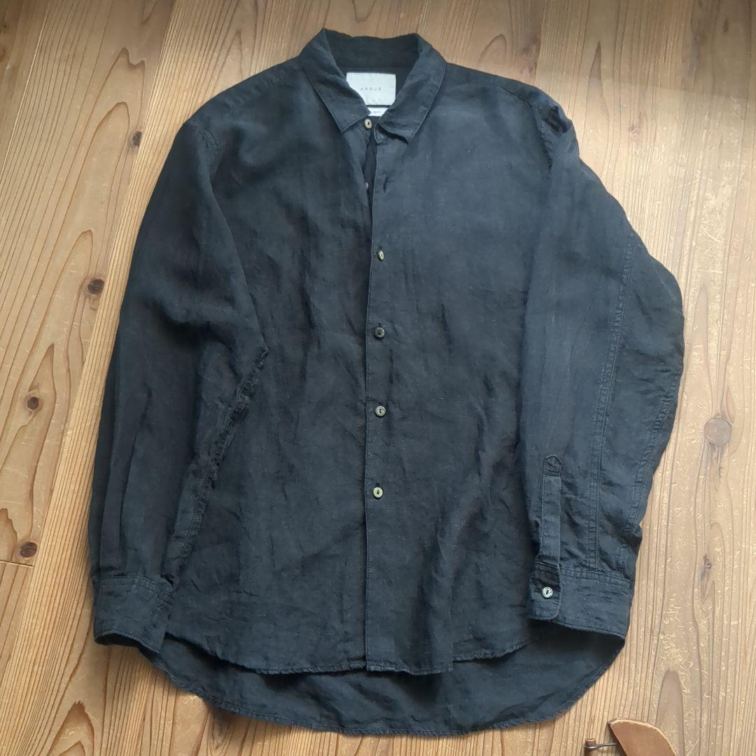 トップス argue BELGIUM LINEN CLASSIC SHIRT