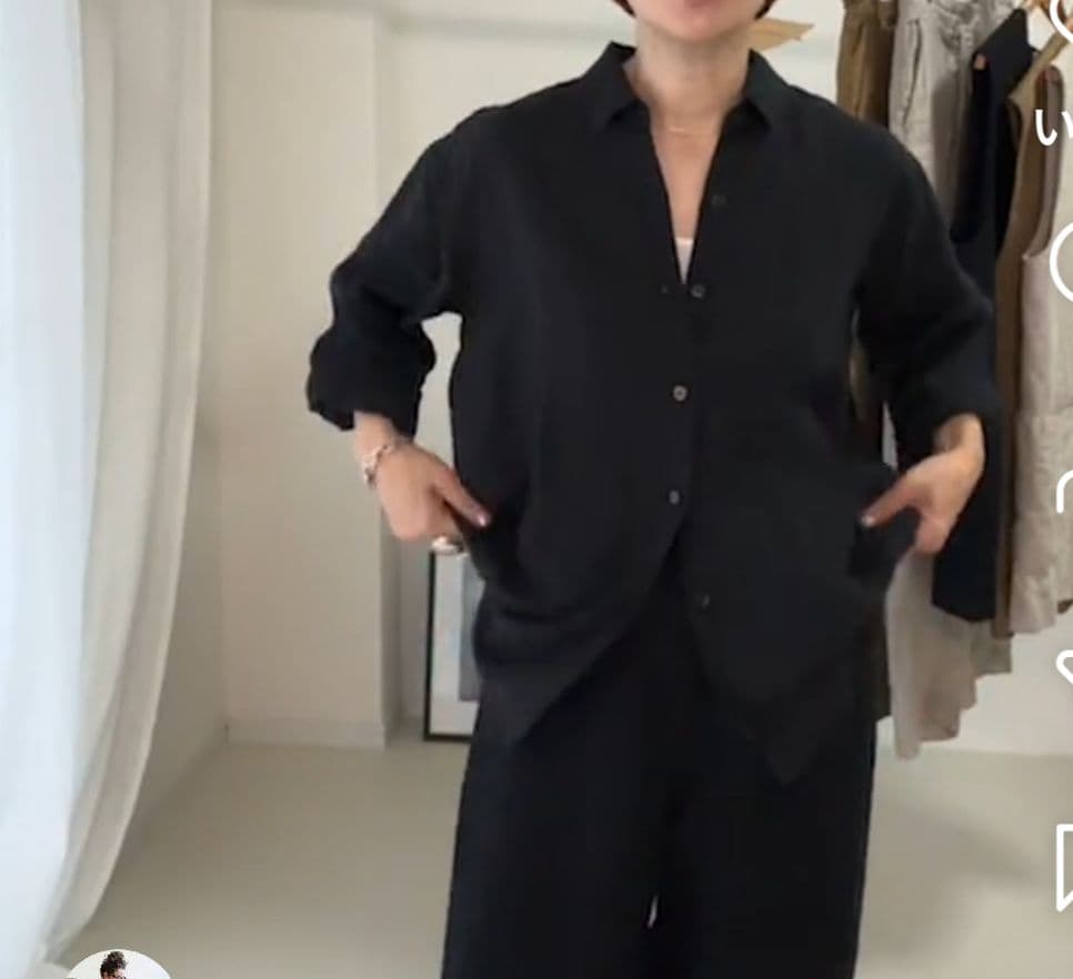 トップス argue BELGIUM LINEN CLASSIC SHIRT