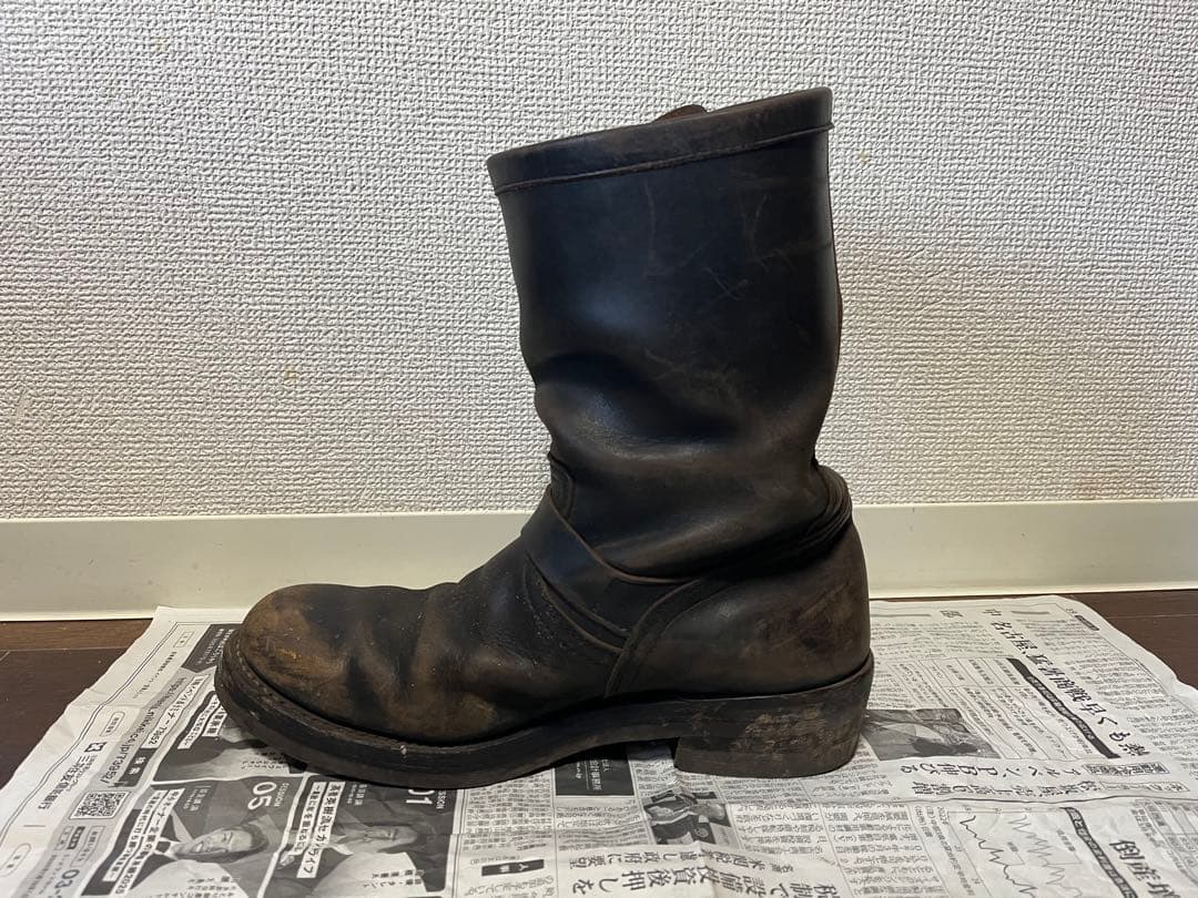 MOTO Motor 茶芯 レザーブーツ 1003ブーツ エンジニア