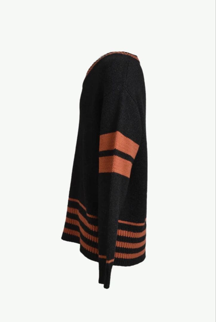 常田大希着用　JUN/NAKAYAMA LINE KNIT black