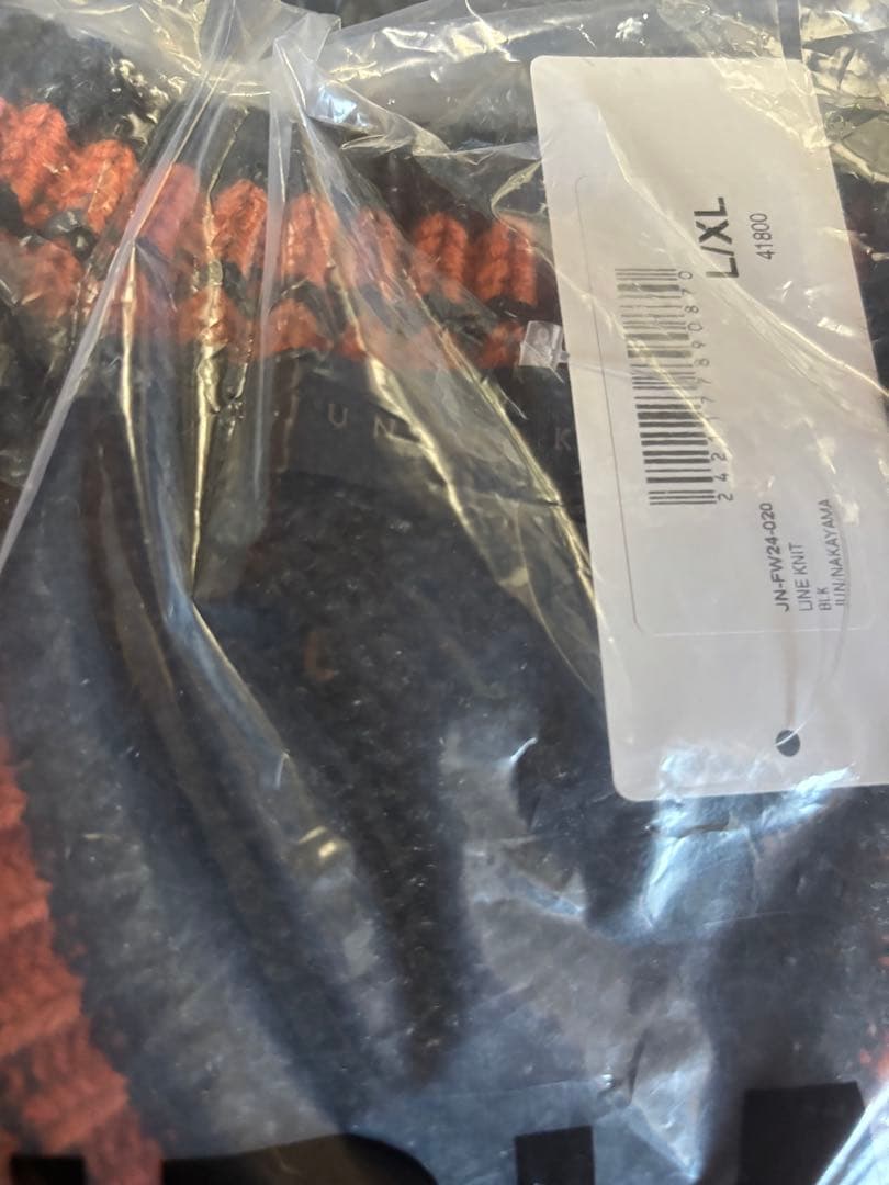 常田大希着用　JUN/NAKAYAMA LINE KNIT black