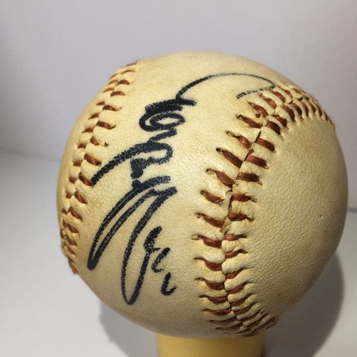 長嶋茂雄1980年監督サインボール（GIANTSロゴ球）