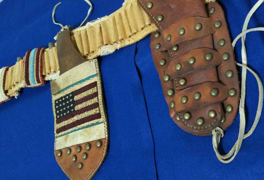 65 入手困難 一点物 1890s アンティーク インディアン US ガンベルト