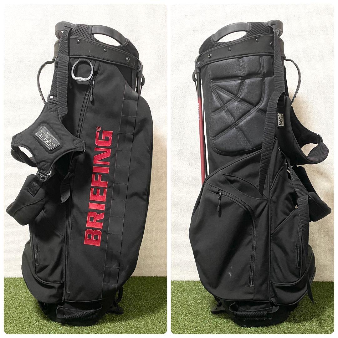 大人気！ブリーフィング　キャディバッグ　CR-2　4分割　スタンド式　軽量　黒