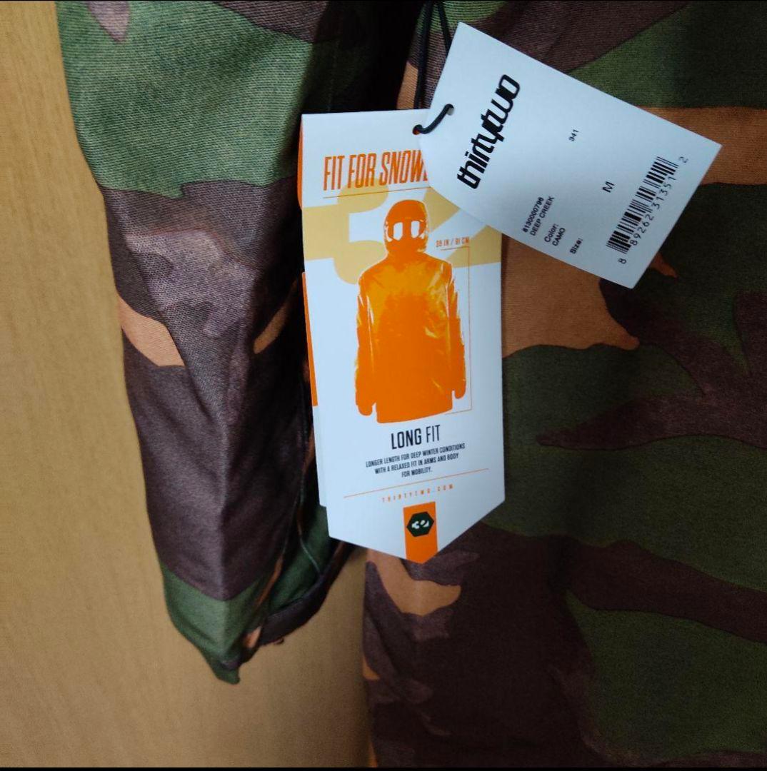 新品未使用タグ付き　THIRTYTWO　LONGFIT スノーボードウェア　M