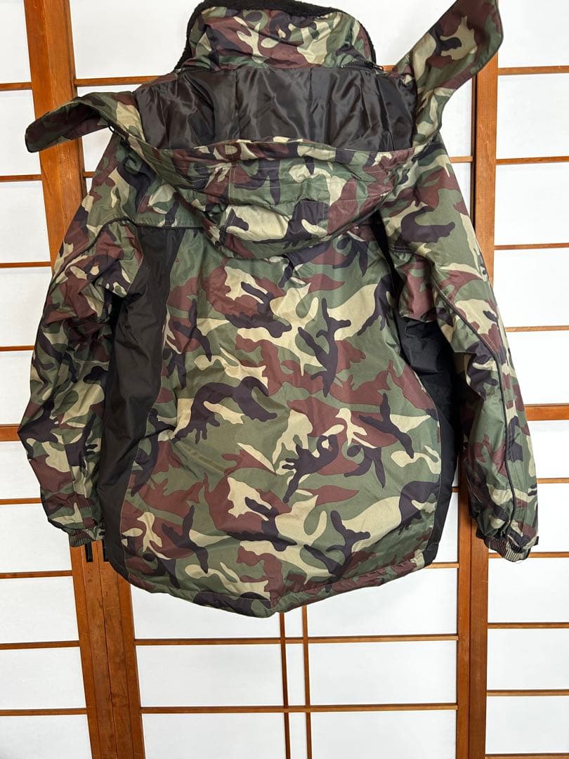 GETT 迷彩フィッシングジャケット・パンツセット LL