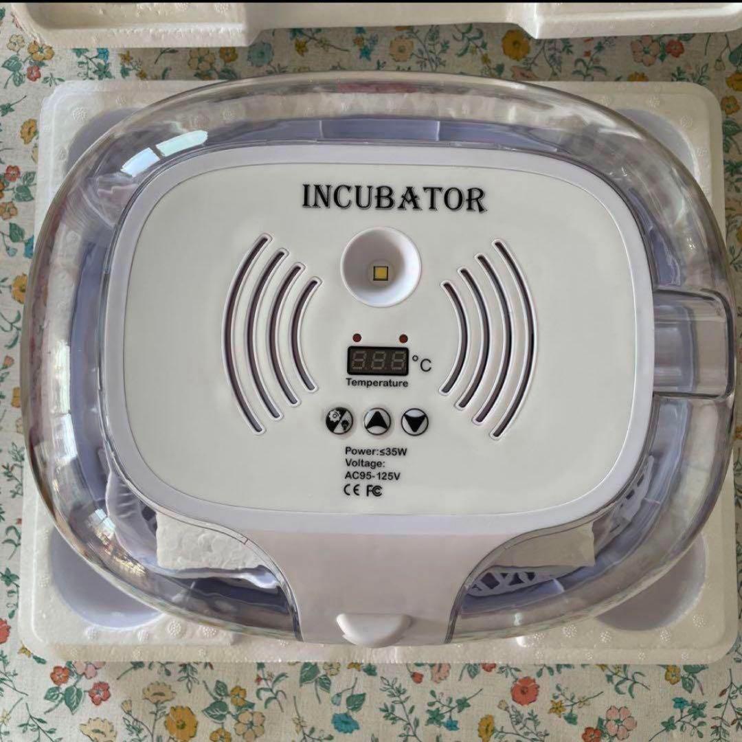 INCUBATOR自動孵卵器 透明蓋 検卵装置付き 自動転卵 ひよこ