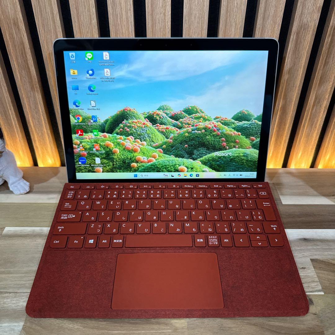 美品 2in1モデル‼️Surface Go 3☘希少レッド☘大人気ノートパソコン