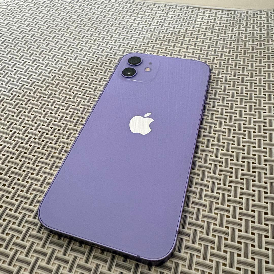 【iFaceケース付】iPhone 12 128GB パープル SIMフリー