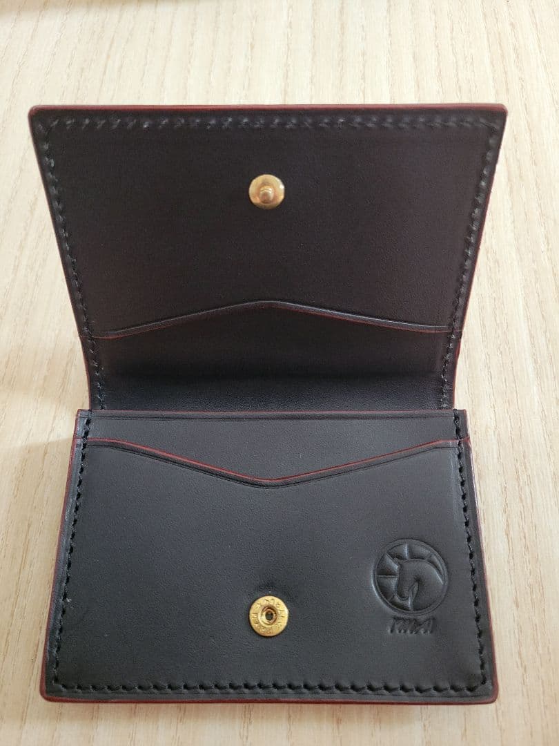 馬車道今井 クロコダイル レザー名刺入れ・カードケース ネイビー 定価12万