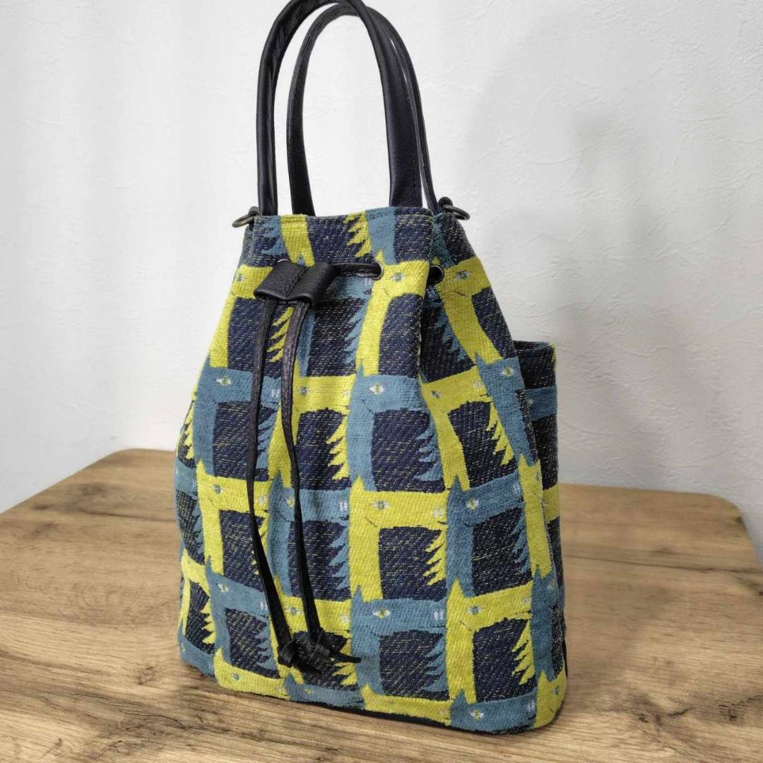 しののめ様/thoroughbredサラブレットネイビー/巾着Lサイズ