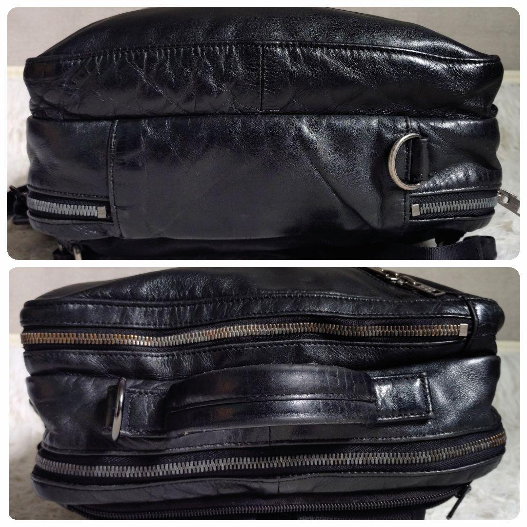 LUGGAGE LABEL　ELEMENT　ブリーフケース　レザー　ブラック