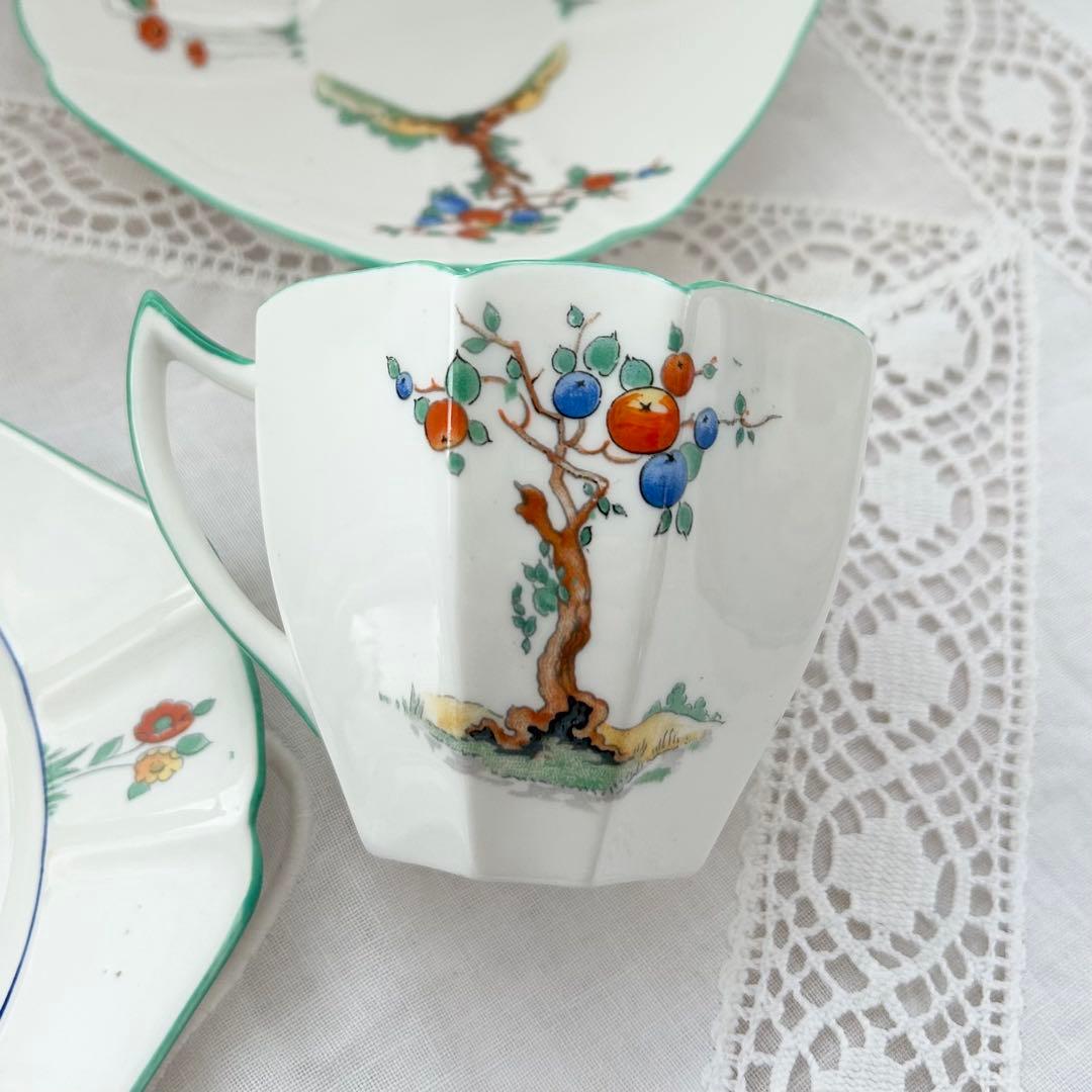 Shelleyシェリー◆カップ＆ソーサー トリオ◆リンゴ クイーンアン