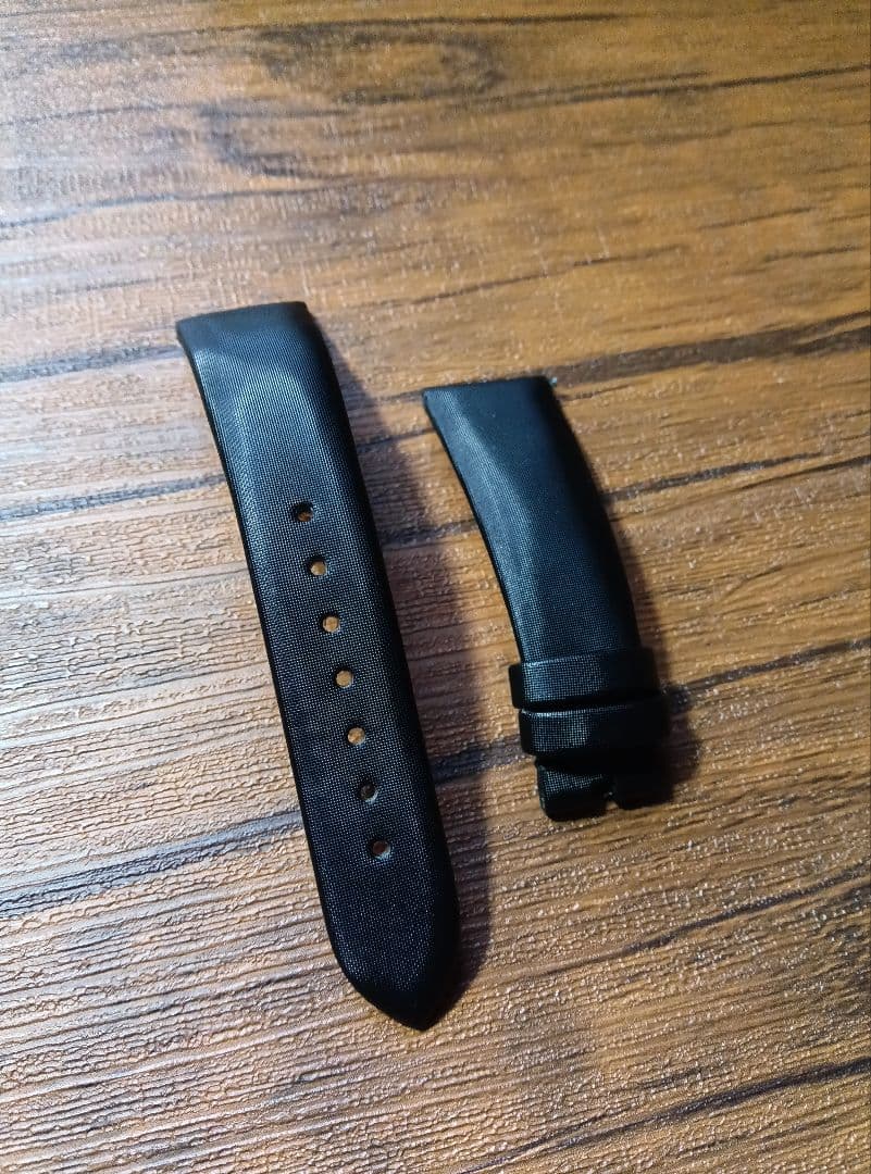 オメガ　純正　サテン　ベルト　ストラップ　18mm ブラック　トレゾア　未使用