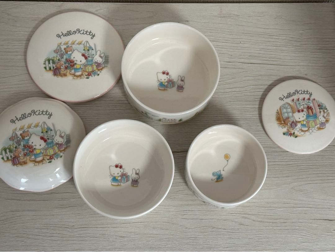 キティ NIKKO 硬質陶器 食器 小物入れ 日本製 1997年 シール付き