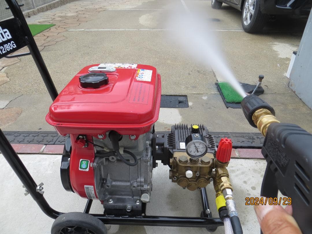 エンジン高圧洗浄機★Asada アサダ 高圧洗浄機 12/80G 美品