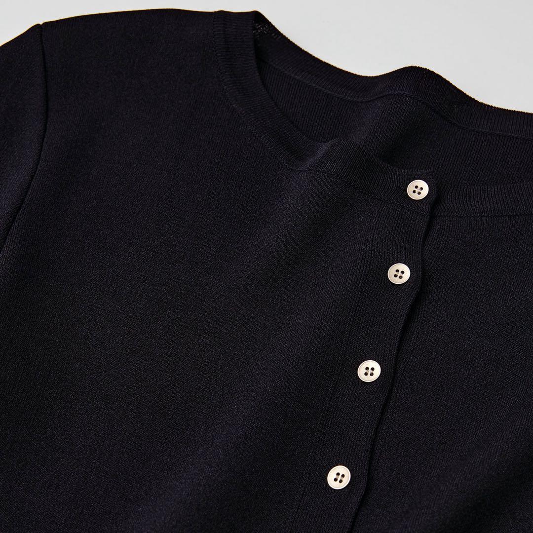 FOXEY フォクシー エブリデイカーディガン 38 ミッドナイトブルー現行品