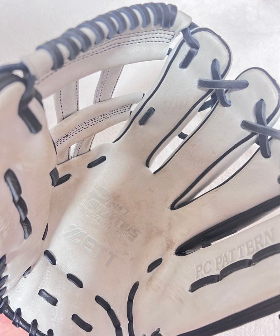 (もりもん専用)ZETT 軟式用グローブ ホワイト/ブラック