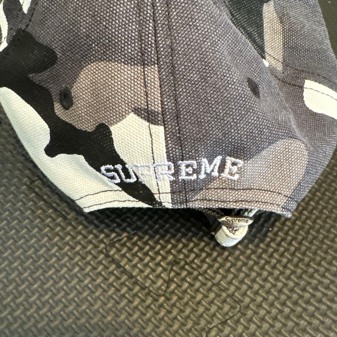 SUPREME 迷彩キャップ Sロゴ