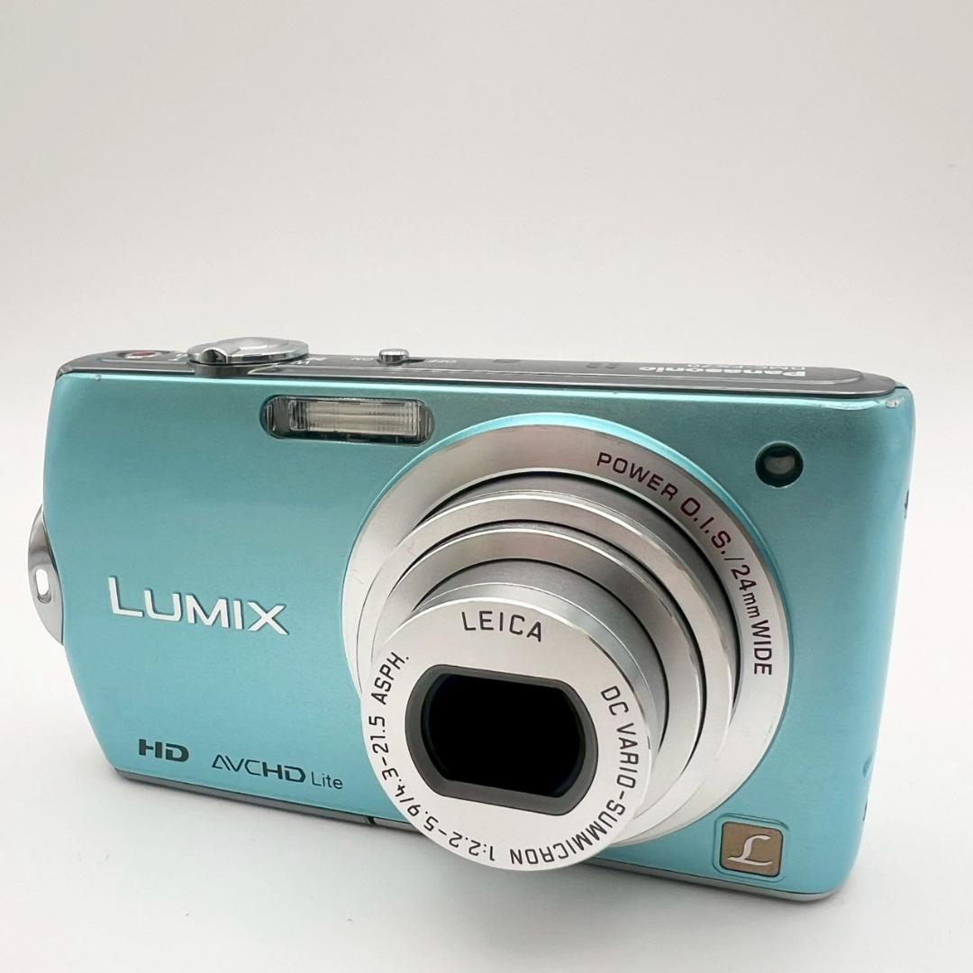 【完動品】Panasonic LUMIX DMC-FX70 コンデジ ブルー