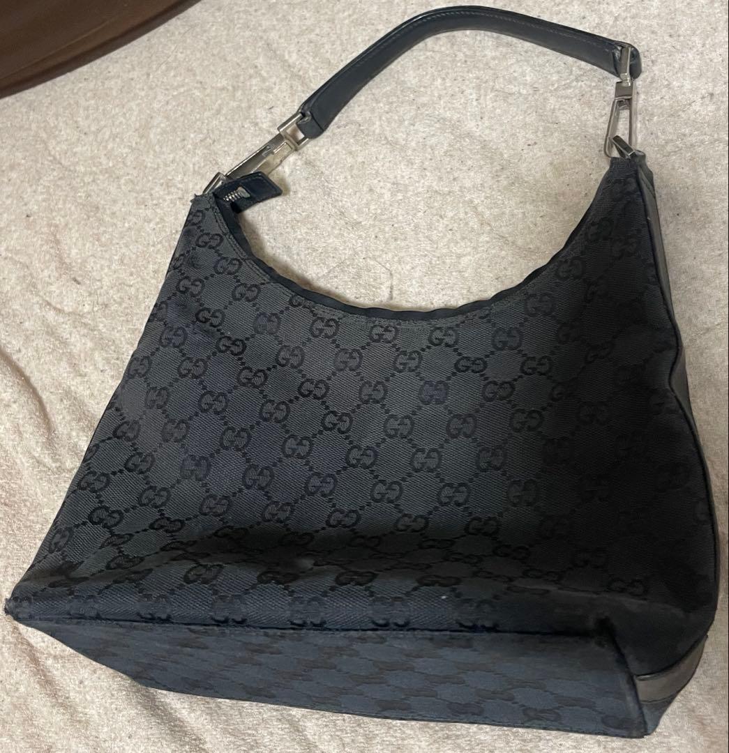 グッチ　Gucci ハンドバッグ GGキャンバス ブラック レディース