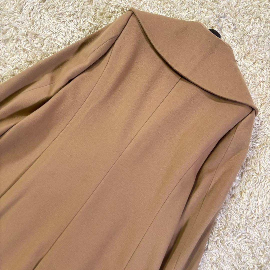 23区　イタリア製　高級生地　ロロピアーナ　ショールカラー　ウール　コート　40