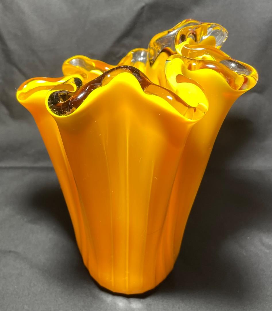 イタリア ガラス 花瓶