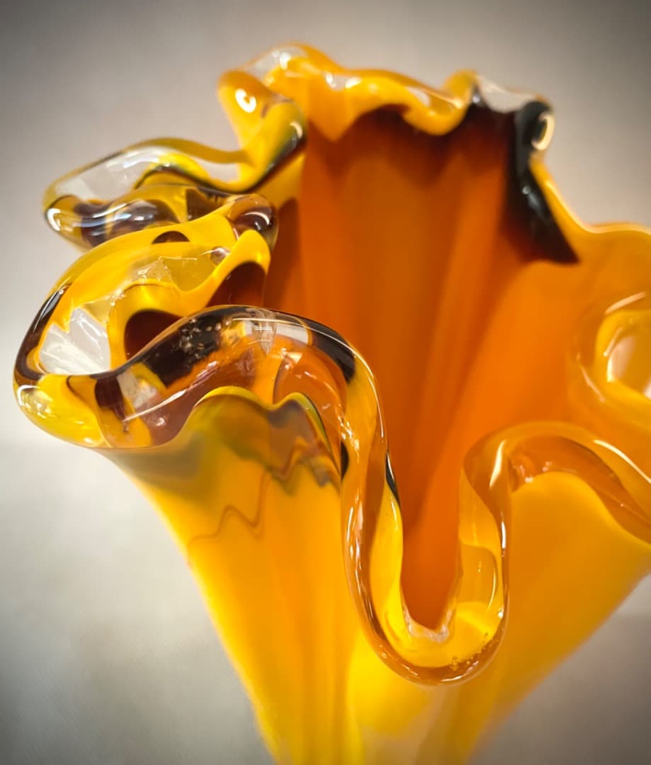 イタリア ガラス 花瓶