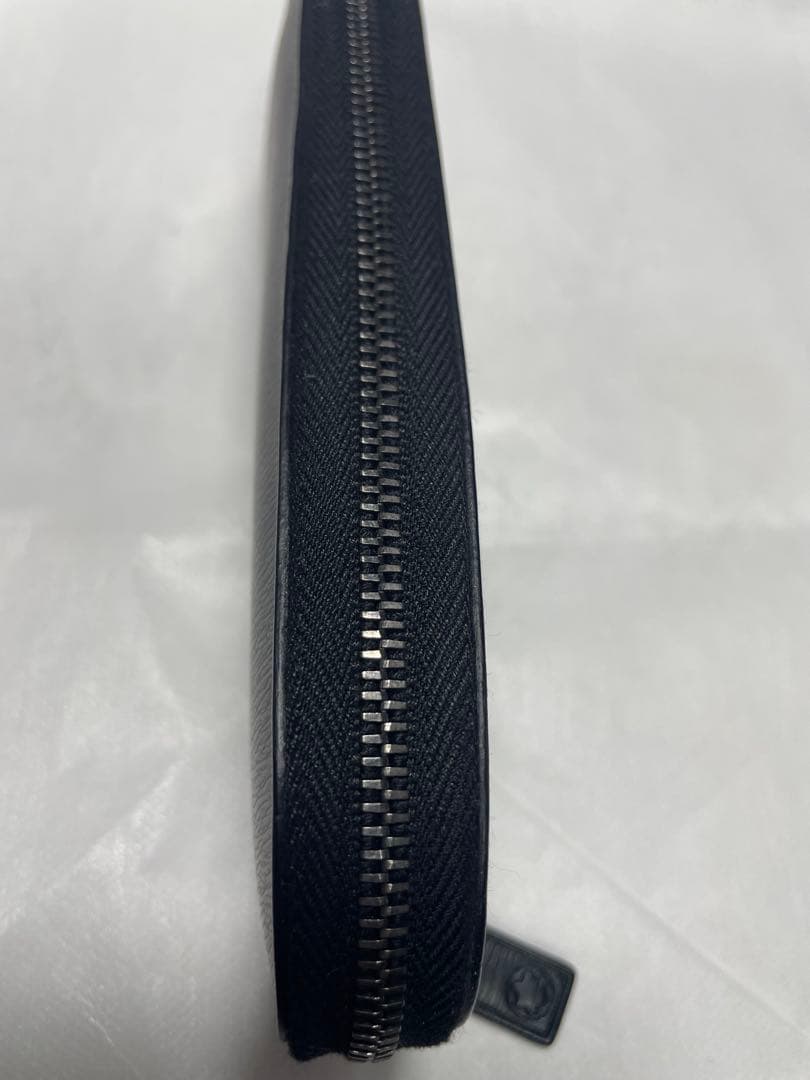 モンブラン　MONTBLANC レザーペンケース　ラウンドジップ　2本差し 黒